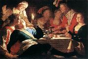 HONTHORST, Gerrit van The Prodigal Son af oil painting artist